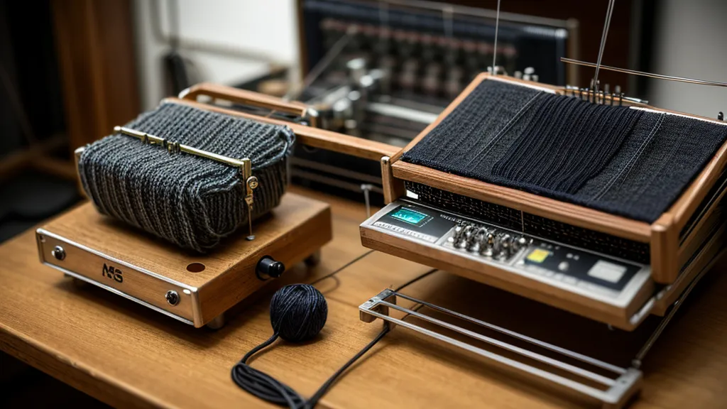 USB-Adapter an elektronischer Brother Strickmaschine – Schnittstelle fürs Maschinenstricken-Lernen