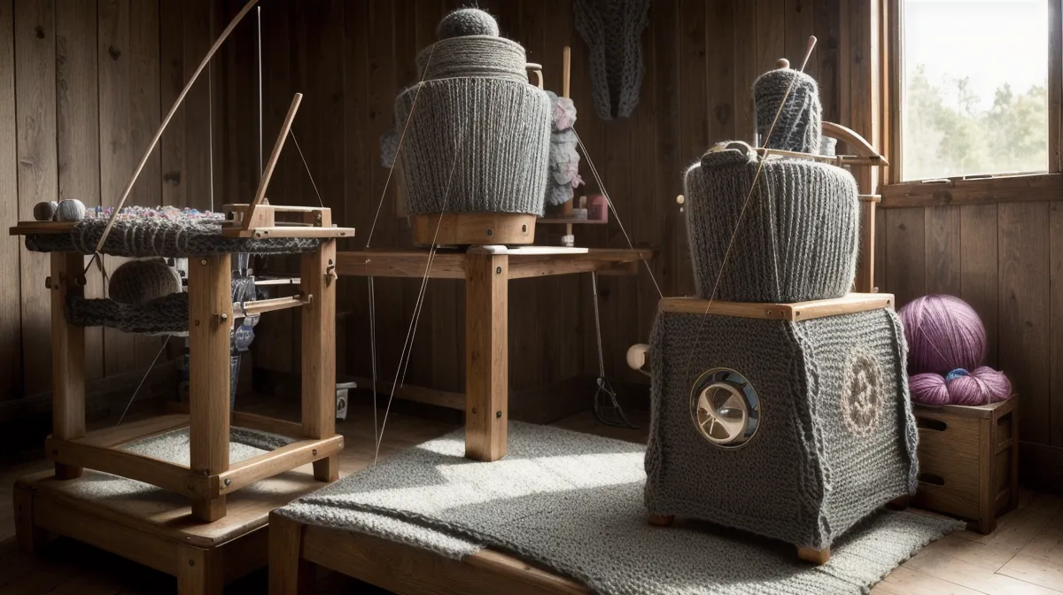 Knitmaster Strickmaschine gebraucht kaufen: Nadelbett und Schlitten vor der Ersatzteilsuche