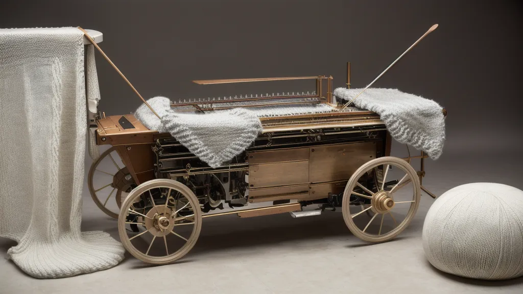Zerlegter Schlitten einer Knitmaster Strickmaschine mit gereinigter Trommelschaltung