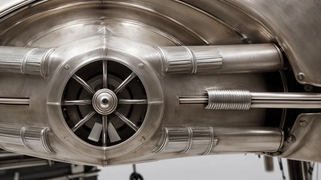 Unterseite des Silver Reed AG24 Intarsien-Schlittens – Mechanik der Nadelvorwahl in der Strickmaschinen-Technik
