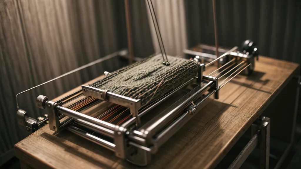 Schlitten einer Strickmaschine mit Hebeln und Federn – Technik-Check vor dem Neukauf