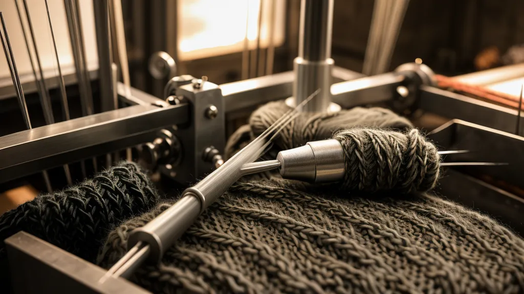 Vergleich der Nadelabstände zwischen Feinstricker und Grobstricker